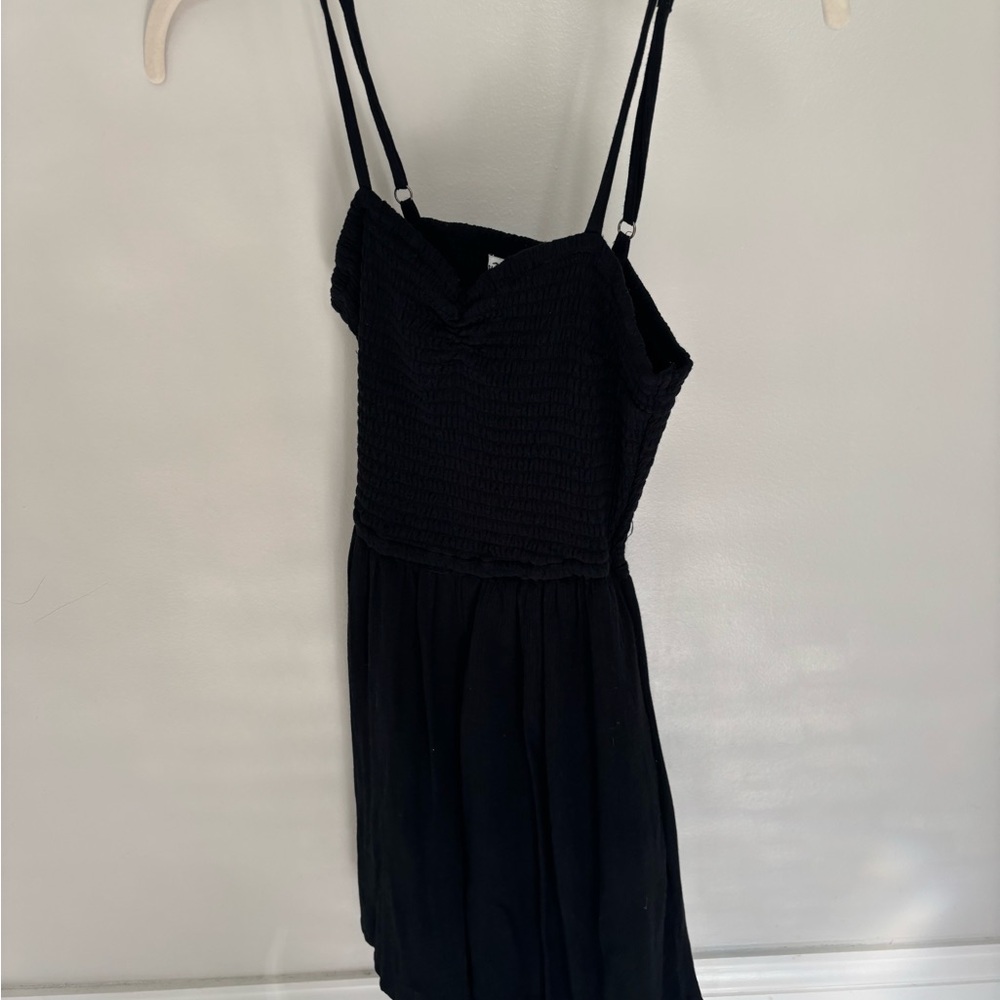 Hollister Black Spaghetti Strap Mini Sundress